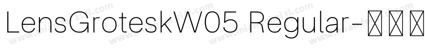 LensGroteskW05 Regular字体转换